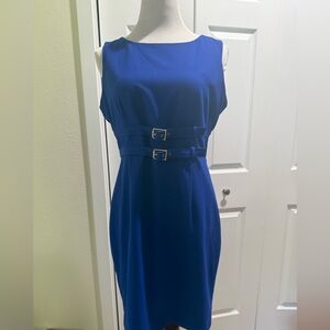 Women’s Calvin Klein Royal Blue Sleeveless Dress, Petite